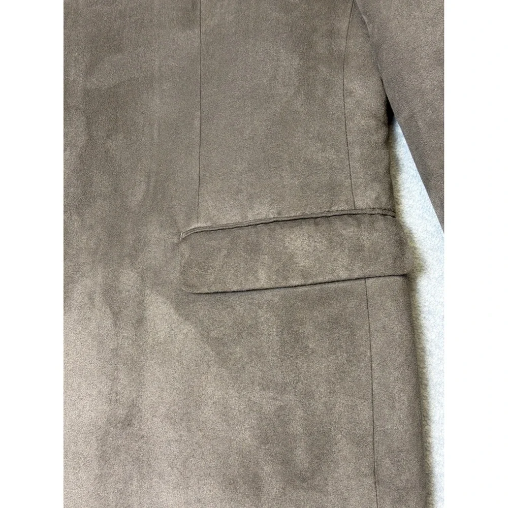 Michael Strahan Mens‎ Brown Faux Suede Two Button Blazer Sport Coat 50R RN90736